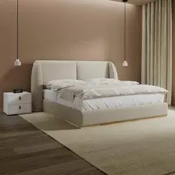 Bessagi Home Oblazinjena Postelja Frida, Bež, 180x200