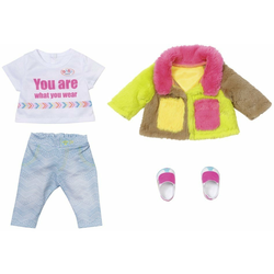 Set BABY born z barvnim plaščem Deluxe, 43 cm