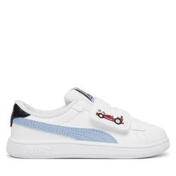 Puma Patike za dečake Smash 3.0 Racing Crew V Inf, 408386-01, Belo-plave