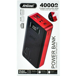 Andowl polnilna baterija Powerbank, 40.000mAh