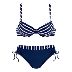 LASCANA Bikini mornarska/bela