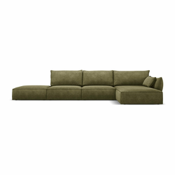 Zeleni kotni kavč (desni kot) Vanda - Mazzini Sofas