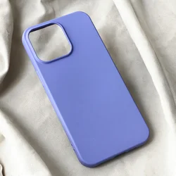 Maska za mobilni telefon iPhone 15 Pro Max TERACELL SOFT VELVET, Ljubičasta