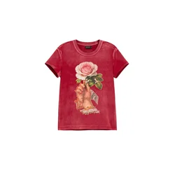 Desigual Majica mešane barve/rdeča