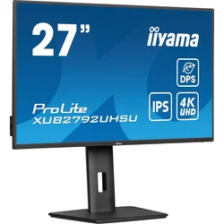 IIYAMA monitor XUB2792UHSU-B6, 27, 3840 x 2160 (4K UHD), IPS, 60 Hz, HDMI, DP, pivot