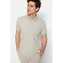 Trendyol Muška majica Tmnss23Po00016, Siva