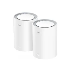 CUDY Whole Home Wi-Fi 6 Mesh System 2.5G Solution Cudy M3000 AX 3000 Dual Band(2-Pack)