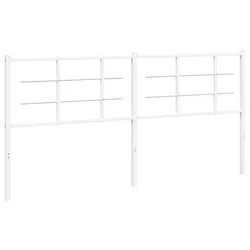 Vidaxl Kovinsko nadomestno vzglavje belo 180 cm