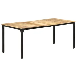 vidaXL Jedilna miza 180x90x76 cm robusten mangov les