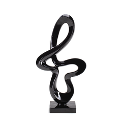 DIKER HOME Apstraktna figura, Crna