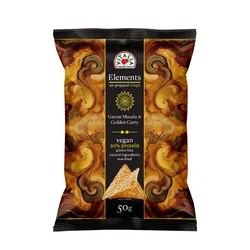 Vitalia Ekstrudirani čips Elements, Kari, Garam Masala, 50g