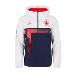 Olimpijska Jakna Peak Sa Kapuljačom OKS 93225 White/Navy