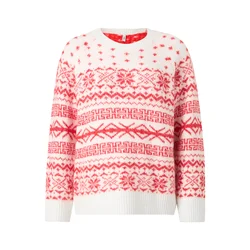 ONLY Pulover ONLXMAS NORDIC  rdeča / bela