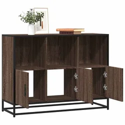 Komoda smeđi hrast 100x35x76 cm konstruirano drvo