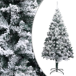 Umjetno božićno drvce sa snijegom zeleno 210 cm PVC