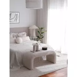 Atelier del Sofa Tabure 106x45x46cm, Belo