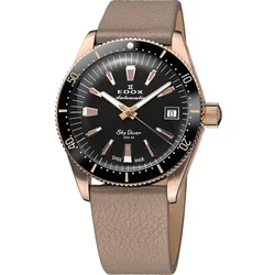 Edox 80131-37RNC-NI Skydiver Automatic + 2nd strap Ladies Watch 38mm 30ATM