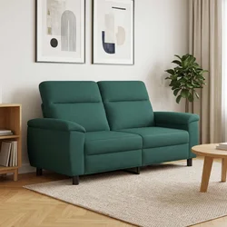 Vidaxl Kavč Temno zelena 178 x 90 x 95 cm Blago