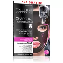 EVELINE - HIDRATANTNA MASKA ZA ČIŠĆENJE LICA sa aktivnim ugljem