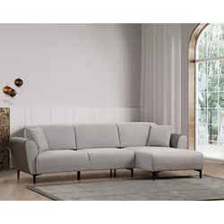 Atelier del Sofa Ugaona garnitura Aren 145x43x206cm Siva