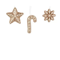 Dekordom dekoracija - hanging star/candy stick 11cm 512657 - brown - kmg ( 045688 )