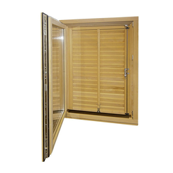 Drveni jednokrilni prozor s pomičnom griljom 56 mm 80x120 cm lijevi
