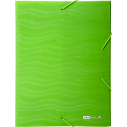 Mapa z elastiko pvc office OFFICE - ZELENA Z VZORCEM