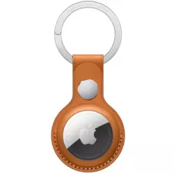 Apple AirTag usnjeni obesek za ključe, zlato rjav (MMFA3ZM / A)