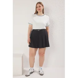 Trendyol Curve Ženska majica Tbbss25Bf00050, Krem