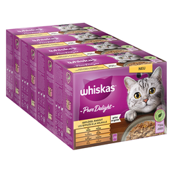 Jumbo pakiranje Whiskas Pure Delight vrećice 96 x 85 g - Ragout s peradi u želeu