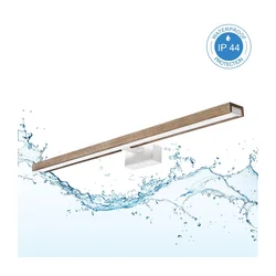 Brilagi-LED Kupaonsko osvetljenje za ogledalo WOODY MIRROR 3u1 LED/15W/230V 80 cm IP44 bela/hrast