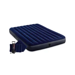 Intex vazdušni dušek sa ručnom pumpom i jastucima 152x203x 5cm Queen Classic 64765