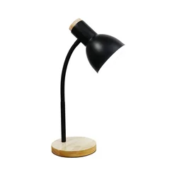 Zuma Line SM-W02-BL - Stona lampa 1xE27/40W/230V crna/hrast
