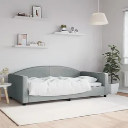 Dnevni ležaj svjetlosivi 100x190 cm tkanina