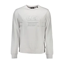 PLEIN SPORT SWEATSHIRT WITHOUT ZIP MAN WHITE