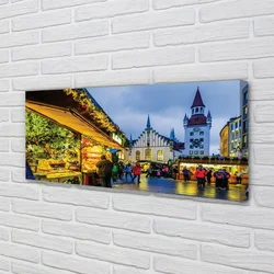 tulup.si Slika na platnu Nemčija stari trg počitnice 125x50 cm