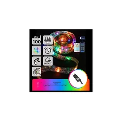 Aigostar - LED RGBICW spoljni svetlosni lanac 100xLED/10W/230V 10m IP44 + daljinski upravljač