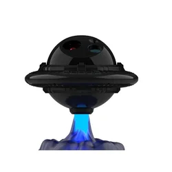 Laserski projektor LONVIS UFO Star Projector, daljinski upravljač, ČRNi