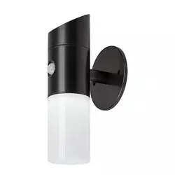 RABALUX Lutto Solarna zidna lampa, RGB, Sa senzorom, IP44, 1W, 65lm, Crna