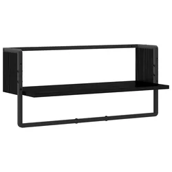 Polica na zidu Zidna montaža Crni hrast 65 x 25 x 30 cm