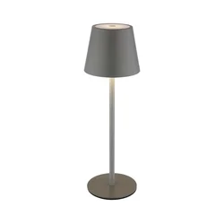 Globo 58488G-LED Dodirna prigušiva punjiva spoljna stona lampa VANNIE 3W/5V IP54 1800mAh siva