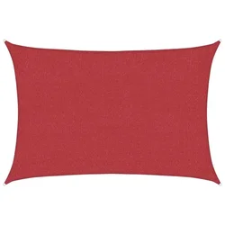 Vidaxl Senčno jadro 160 g/m2 rdeče 3x5 m HDPE