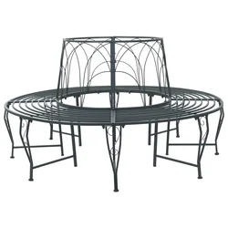 Klupa pod drvetom 8-Broj sjedala O 160 x 89 cm Čelik