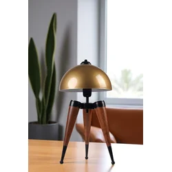 Opviq Stona lampa Stil, Braon-zlatne boje