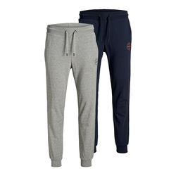 JACK & JONES Hlače Gordon, modra, siva