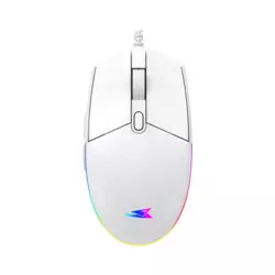 Baracuda Miš CRAB, 3600DPI, 6D, Optički, RGB, Beli