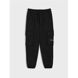 Sinsay - Cargo jogger trenerka - crno