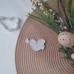 KREATIVNI SLATKIŠI Modla za kolače i ukrase Ptica, 8 cm, Bela
