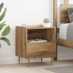 Noćni ormarić 2 pcs Smeđa 40 x 35 x 47,5 cm Konstruirano drvo