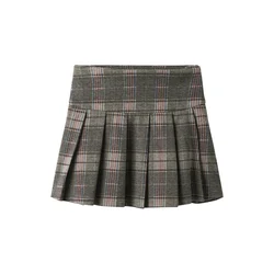 Name It krilo 13249955 NKFRARPU PLEATED SKIRT D rjava 140